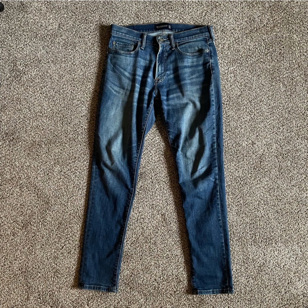 Abercrombie & Fitch Athletic Skinny Stretch Jeans